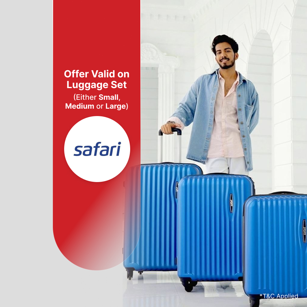 41% off on luggage set at Safari Bags